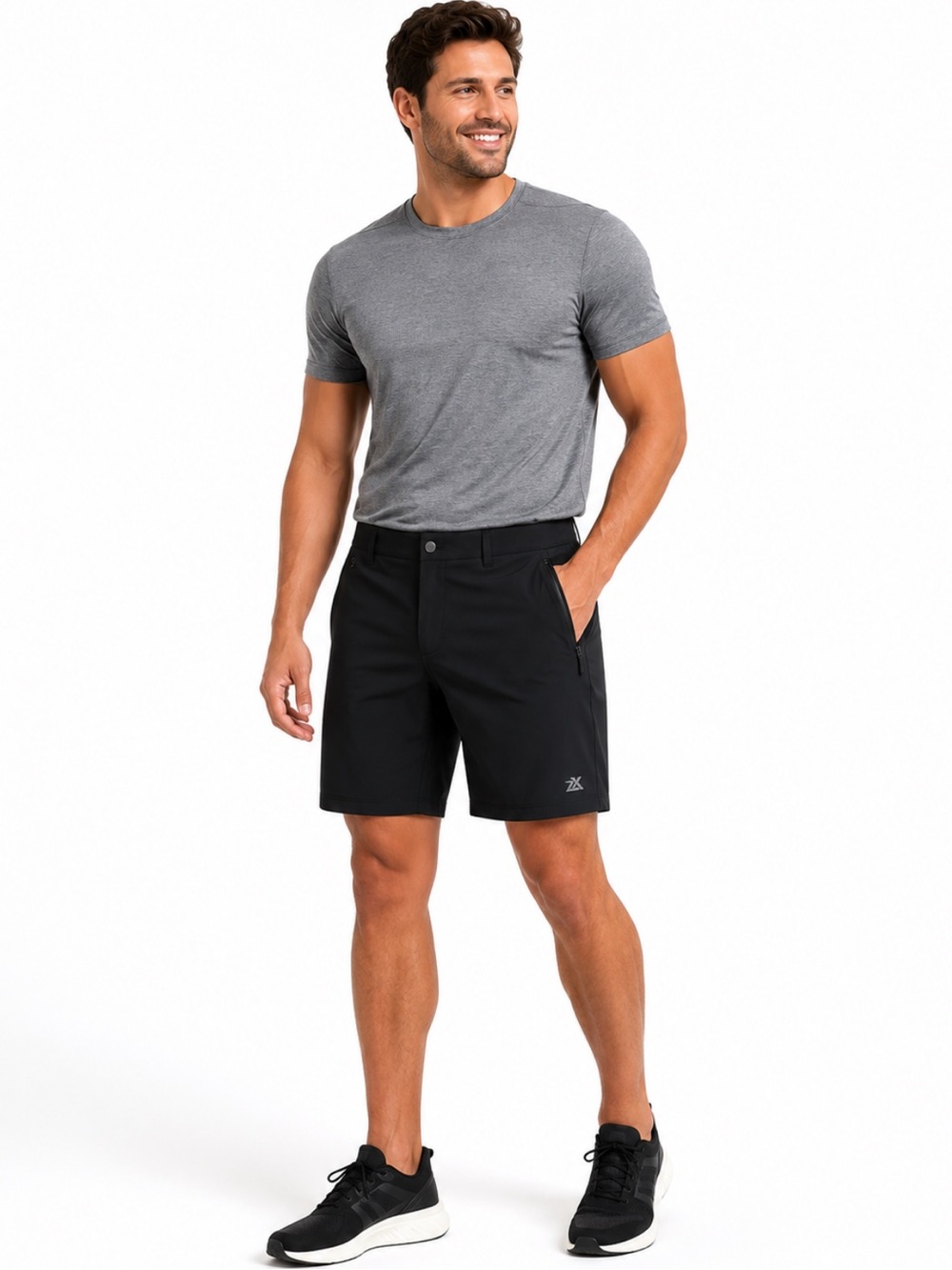 NWT ZeroXposur Black Quick Dry Athletic Paddle Shorts Men’s XL